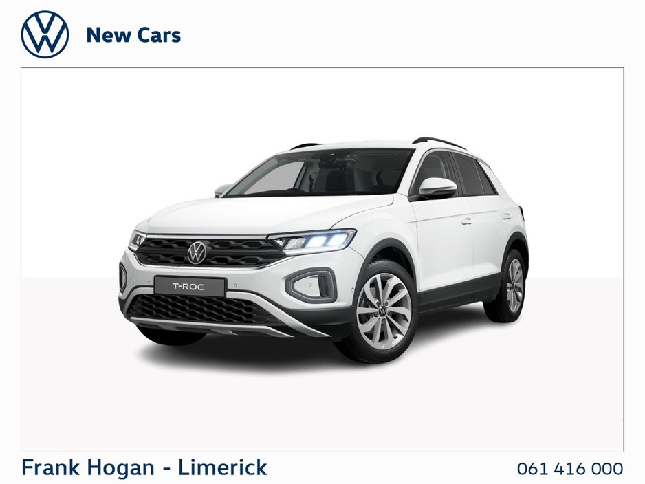 2026 Volkswagen T-Roc 2 SEAT COMMERCIAL - €40,350 - VAT €6,624 = €33,726 - CALL SALES 061-416000 €33,726