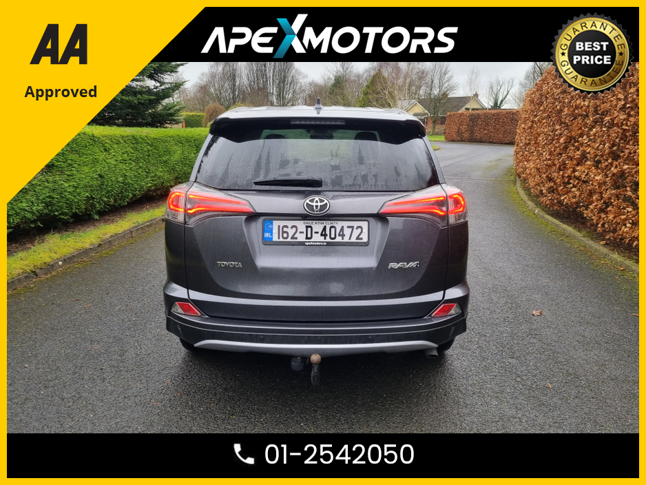 2016 Toyota Rav4 FINANCE ARRANGED * RAV4 2.0 D-4D  * TOP-SPEC BUSINESS EDITION * NEW NCT DEC-27 * TOP-SPEC * IMMACULATE * AA APPROVED * 101 SAFETY CHECKLIST * TOP-SPEC 5DR HATCH * CRUISE CONTROL * 2-KEYS * LOW TAX €12,949