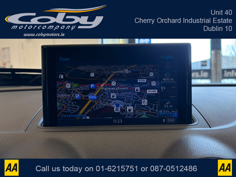 2015 Audi A3 1.4 Petrol Auto Saloon 4DR. New NCT done before collection, Reverse Camera, Dual Climate Control, MFSW, Cruise Control, Sat Nav, Handsfree, Parking Sensors, Paddle Shift and more. €13,750