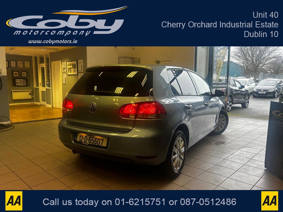2012 Volkswagen Golf 1.2 5DR AUTO. NCT, Alloy Wheels, Air Conditioning, Irish Radio, Auto Lights/Wipers, Folding Rear Seats, Bluetooth, Full Electrics, FSH, & more. €8,450