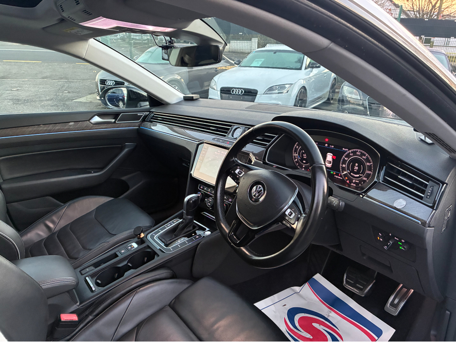 2019 Volkswagen Arteon ( 192 ) 2.0 TSI PANORAMIC SUNROOF 4 MOTION 280BHP VIRTUAL DASH FULL LEATHER HEATED ELECTRIC SEATS SAT NAV CARPLAY ANDROID AUTO BLIND SPORT PARKING SENSORS SELF PARKING ASSIST 360 CAMERA DYNAUDIO SOUND €30,950