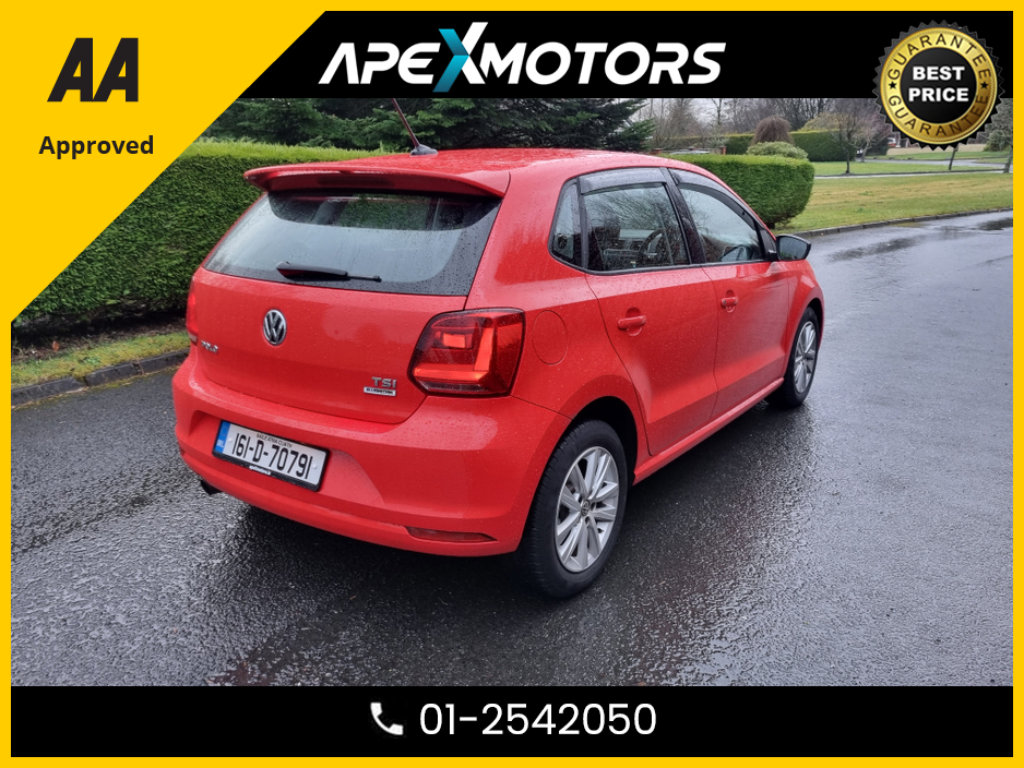 2016 Volkswagen Polo FINANCE ARRANGED * PREMIUM EDITION * TOP-SPEC * LOW LOW KMs * NEW NCT NOV-27 * IMMACULATE * STAMPED SERVICE HISTORY * AA APPROVED * 101 SAFETY CHECKLIST * AUTOMATIC * COLOUR REVERSE CAMERA * ADAPTIVE €12,449