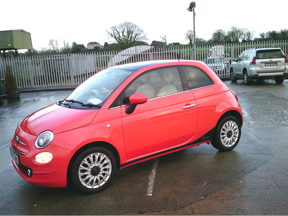 2019 Fiat 500 NCT 07/2027, PANORAMIC ROOF, CRUISE, €200 TAX, TAXED, LOW KMS. S./HISTORY , LOUNGE MODEL. €12,799
