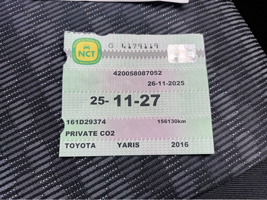 2016 Toyota Yaris 1.0 LUNA 4DR **NCT Nov 2027** €9,950