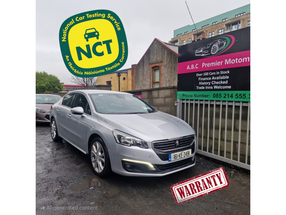 2016 Peugeot 508 1.6 eHDI 115bhp Sat Nav S/S Allure €7,450