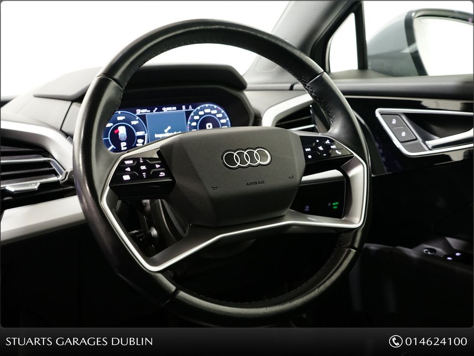 2023 Audi Q4 e-tron “40 – BIGGER BATTERY* Q4 E-TRON SPORT SPORTBACK COUPE: PEBBLE GREY, HEADS-UP DISPLAY, 19” DIAMOND CUT ALLOYS, ANDROID AUTO, HEATED SEATS €33,945
