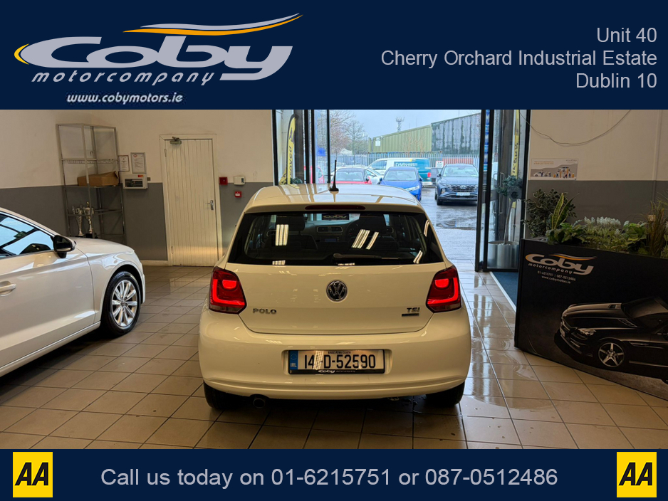 2014 Volkswagen Polo 1.2 AUTO 5DR. New NCT done before collection, Alloy Wheels, Air Conditioning, Hands Free, AUTO Wipers, Full Electrics, 2 Keys, Folding Rear Seats, Luggage Cover and more. €10,450