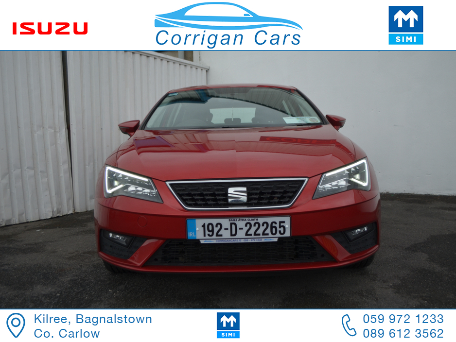 2019 SEAT Leon ONE OWNER LOW MILEAGE SE 115BHP €15,949