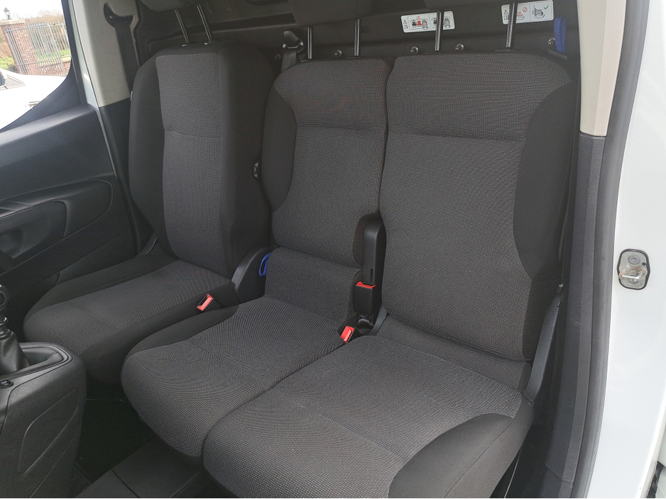 2022 Toyota Proace City Icon L1 Panel Van 1.5 Diesel with 3 seats in front and double sliding doors.