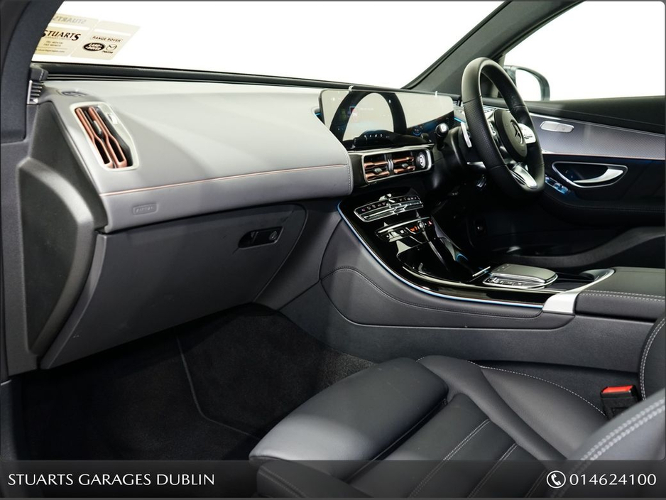 2023 Mercedes-Benz EQC EQC 400 AMG LINE: SELENITE GREY METALLIC WITH BLACK LEATHER, SUNROOF, 21” DIAMOND CUT TURBINE ALLOYS, SIDE RUNNING BOARDS, KEYLESS ENTRY €39,945