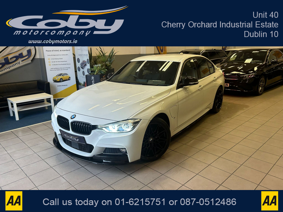 2017 BMW 3 Series 330E  M Sport Saloon 4DR 330E Auto Plug-in Hybrid. New NCT, Upgraded 19inch Alloy Wheels, Full Body Kit, 2Keys,Sat Nav, MFSW, Dual Climate Control, Cruise Control, Reverse Cam, Full Electrics, & more. €21,950