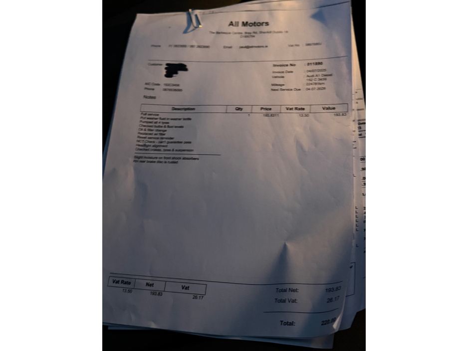 2015 Audi A1 SPORTBACK 1.4 TDI 90 SE 4DR €9,990