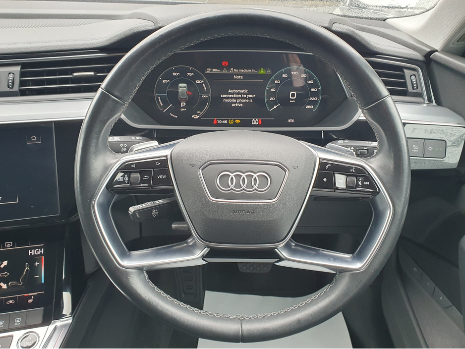 2022 Audi e-tron 55 Quattro 95 kWh FULLY ELECTRIC NCT 02/28 FINANCE AVAILABLE €118 PER WEEK 2 KEYS/ FULL LEATHER/ ELECTRIC SEATS/ HEATED SEATS/ SAT NAV/ TOUCH SCREEN/ ANDROID AUTO/ APPLE CAR PLAY/ HISTORY CHECKED €29,900