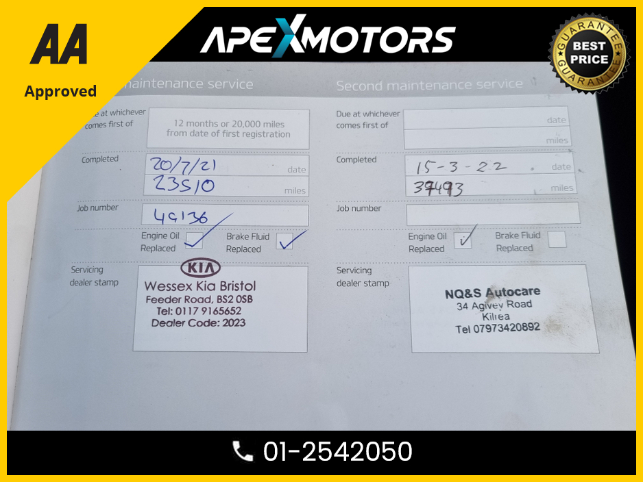 2020 Kia Sportage FINANCE ARRANGED * CRDI GT-LINE S MHEV * NEW NCT DEC-27 * IMMACULATE * 6-STAMPS SERVICE HISTORY * AA APPROVED * 101 SAFETY CHECKLIST * AUTOMATIC (DSG) * HEATED SEATS * COLOUR REVERSE CAMERA * TOP-SPEC €24,949