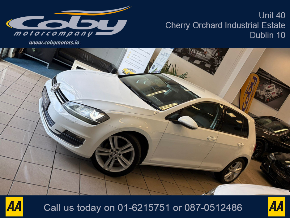 2013 Volkswagen Golf 1.4 5DR AUTO Highline. New NCT done before collection. Full Leather, Reverse Cam, Cruise Control, Heated Seats, Dual Climate, MFSW, Paddle Shift, Bluetooth and more. €11,450