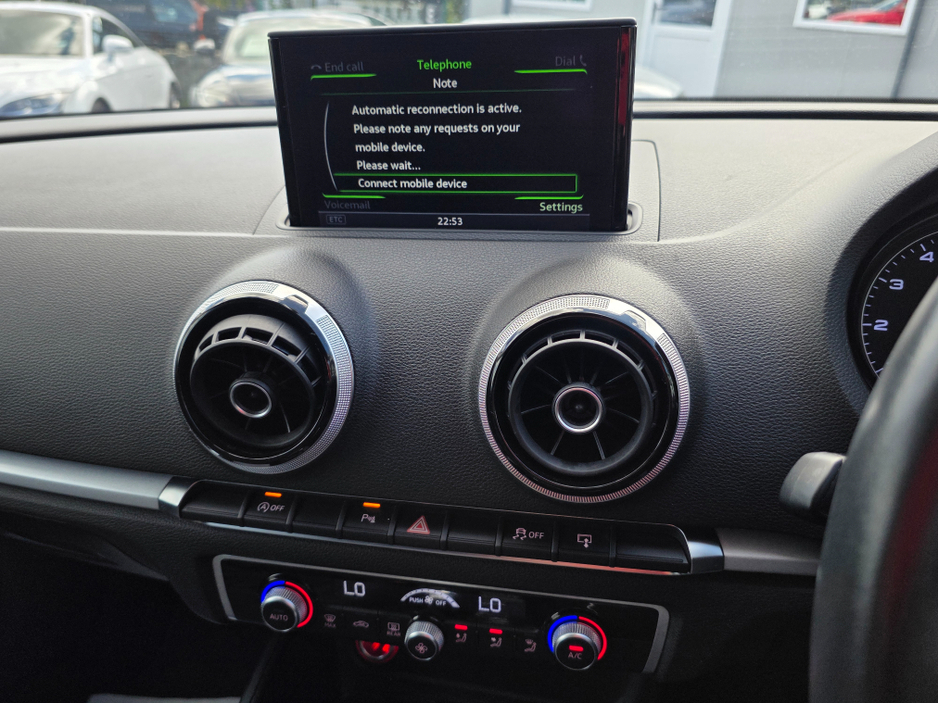 2015 Audi A3 ( 152 ) 1.4 TFSI PRIVACY GLASS  PARKING SENSORS - REV CAMERA - ALLOYS - LOW TAX BAND €14,750