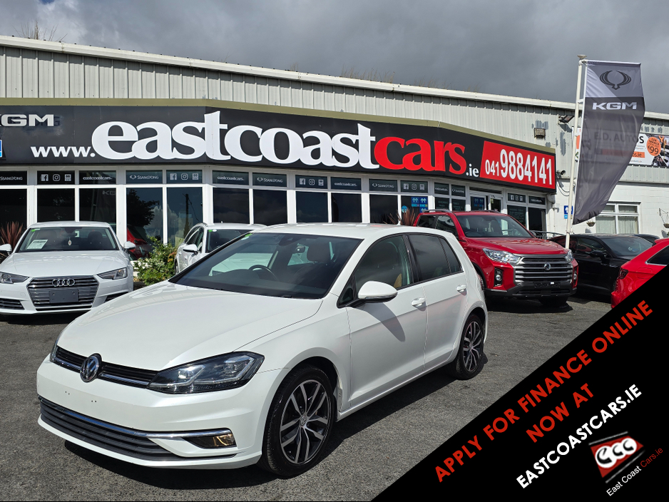 2018 Volkswagen Golf 1.4 TSI TAN LEATHER SEAT MK7.5 FACE-LIFT DYNAUDIO SOUND -NAVI VIRTUAL CLOCKS ANDROID AUTO CARPLAY BLIND SPOT LANE ASSIST REAR TRAFFIC ASSIST - €18,950