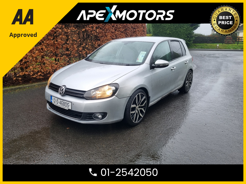 2012 Volkswagen Golf 2.0 TDI MATCH BLUEMOTION 140PS 5 5DR * RELIABLE & ECONOMICAL * BEAUTIFUL ALLOYS * IMMACULATE THROUGHOUT * NEW NCT DEC-26 * LOW TAX * STAMPED SERVICE HISTORY * AA APPROVED * 101 SAFETY CHECKLIST €3,949