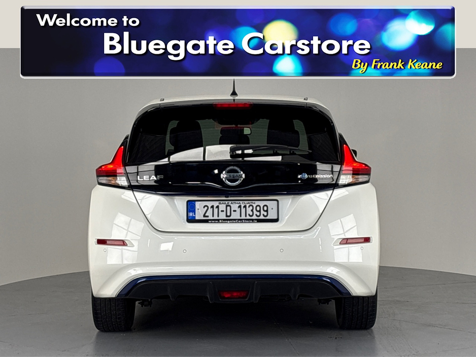 2021 Nissan Leaf PREMIUM 40KW**SEMI DIGITAL DASH**TOUCHSCREEN BLUETOOTH MEDIA**NAVIGATION**REVERSE CAMERA**PARKING SENSORS**ECO MODE**MULTIFUNCTIONAL STEERING WHEEL**CRUISE CONTROL**AUTO LIGHTS**AUTO WIPERS**ISOFIX** €14,995
