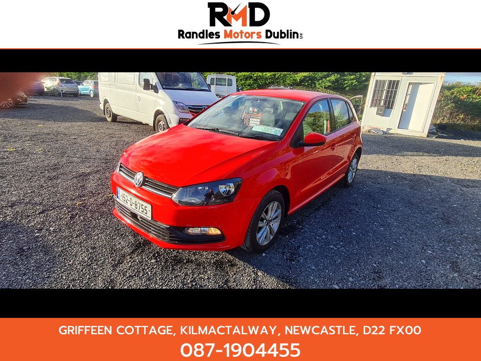 2015 Volkswagen Polo TRENDLINE 1.0 60HP MANUAL 5SPEED 5DR €9,600