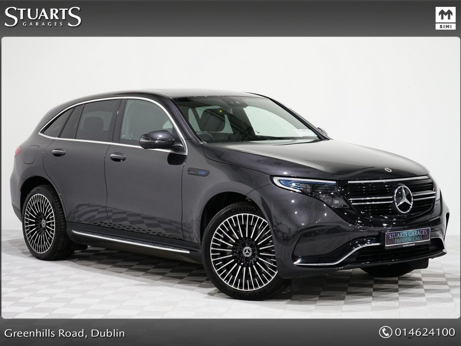 2023 Mercedes-Benz EQC EQC 400 AMG LINE: SELENITE GREY METALLIC WITH BLACK LEATHER, SUNROOF, 21” DIAMOND CUT TURBINE ALLOYS, SIDE RUNNING BOARDS, KEYLESS ENTRY €44,945