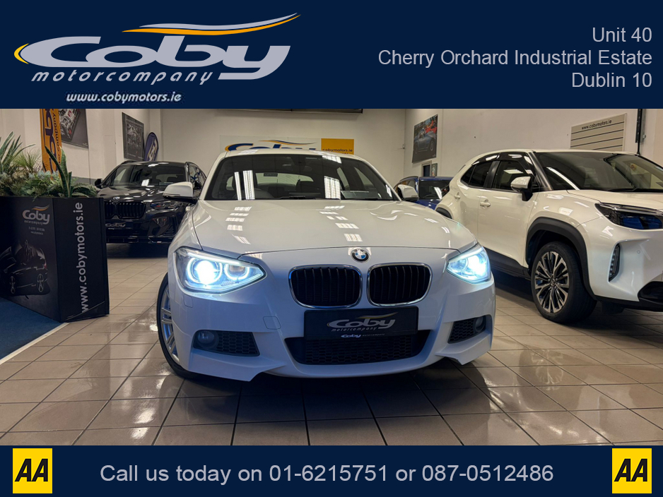 2014 BMW 1 Series 1.6 5DR AUTO M-Sport . NCT, Cruise Control, Dual Climate Control, Alloy Wheels, Revers Camera, Bluetooth, Folding Rear Seats, CD Player & more. €12,950