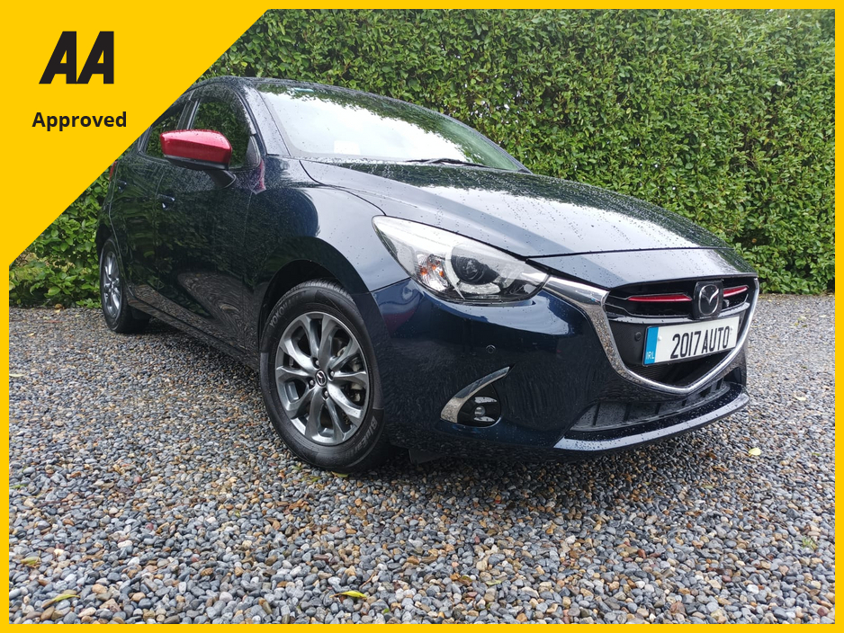 2017 Mazda Mazda2 1.3 AUTOMATIC TOURING SPORT EDITION ONLY 62,988Kms JUST FULLY SERVICED 4 NEW TYRES 2 YEARS NCT 1 YEAR ROAD TAX CRUISE CONTROL REVERSE CAMERA ANDROID AUTO & APPLE CAR PLAY FACTORY IMMOBILISER €13,995