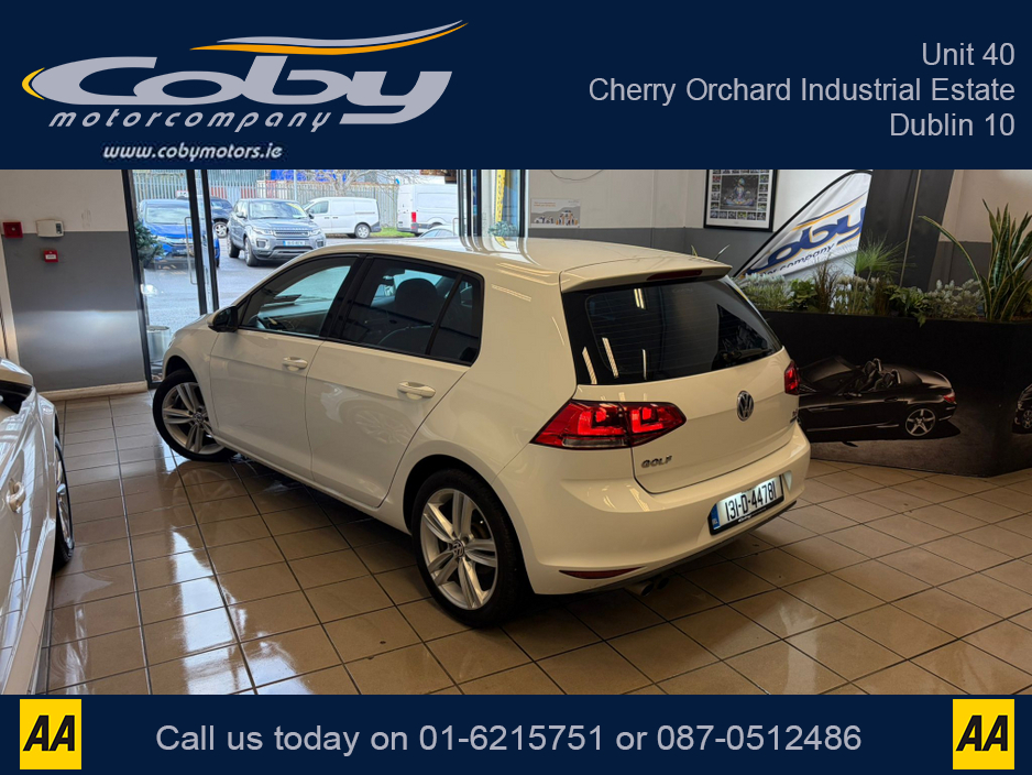2013 Volkswagen Golf 1.4 5DR AUTO Highline. New NCT done before collection. Full Leather, Reverse Cam, Cruise Control, Heated Seats, Dual Climate, MFSW, Paddle Shift, Bluetooth and more. €11,450