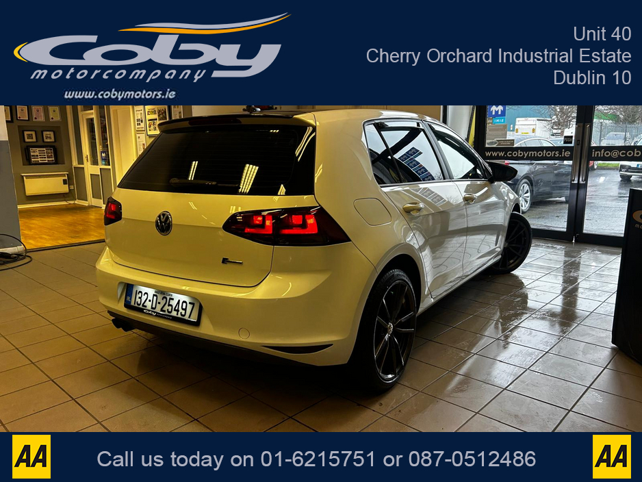 2013 Volkswagen Golf 1.4 5DR AUTO. NCT & Tax, Full Leather, Pan Roof, Cruise Control, Android Auto, MFSW, Reverse Cam, Alloy Wheels, Full Electrics, Parking Sensors, Paddle Shift, Dual Climate Control, Folding seats &more €11,950
