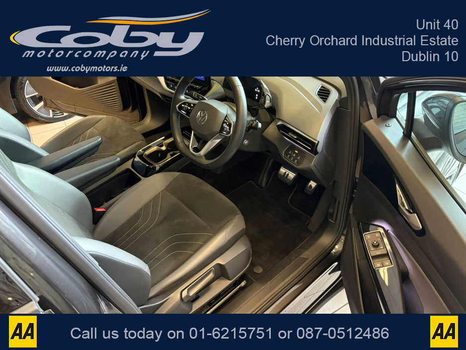 2022 Volkswagen ID.4 PRO 150 KW FAMILY 77KWH 204BHP PR PROPERF AUTO. 2Keys, 1/2 Leather, Full Electrics, Sat Nav, Dual Climate Control, Heated Seats, Cruise Control, Revers Cam, Parking Sensors, Handsfree, & more. €27,950