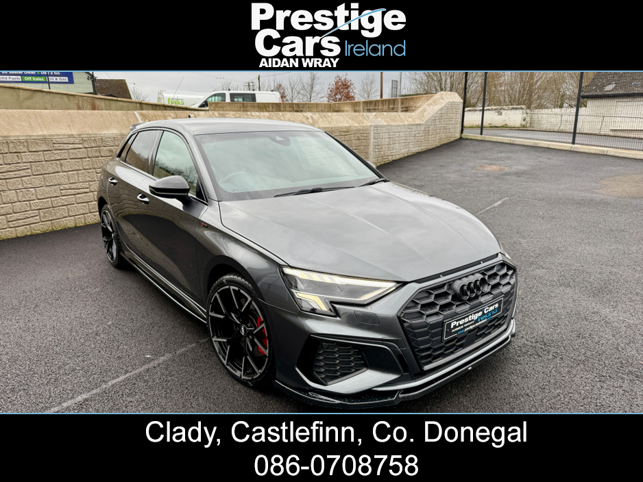 2022 Audi A3 1.4 45 TFSI E S LINE COMPETITION SPORTBACK BLACK EDITION,BODY KIT,DAYTONA GREY,XENON LIGHTS,AMBIENT LIGHTING,VIRTUAL COCKPIT,LEATHER,APPLE CAR PLAY,ONE OWNER,FULL AUDI HISTORY,HIGH SPEC €28,000