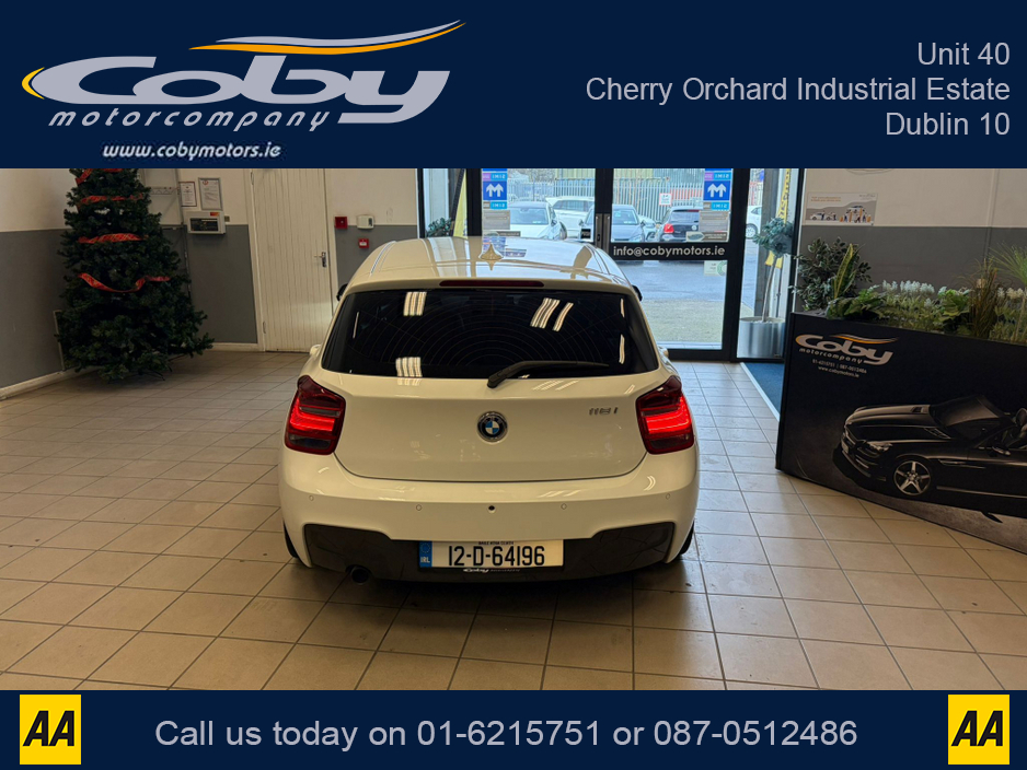 2012 BMW 1 Series 1.6 5DR AUTO M-Sport . NCT Cruise Control, Dual Climate Control, Alloy Wheels, Revers Camera, Bluetooth, Folding Rear Seats, CD Player & more. €9,950