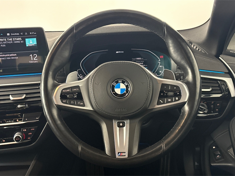 2021 BMW 5 Series G31 E M SPORT TOURING**NEW 20"ALLOYS**HEATED STEERING WHEEL**FRONT HEATED ELECTRIC MEMORY SEATS**HEADS UP DISPLAY**TOUCH SCREEN MEDIA DISPLAY**BLACK LEATHER INTERIOR**HARMON KARDON**REVERSE CAMERA** €32,995