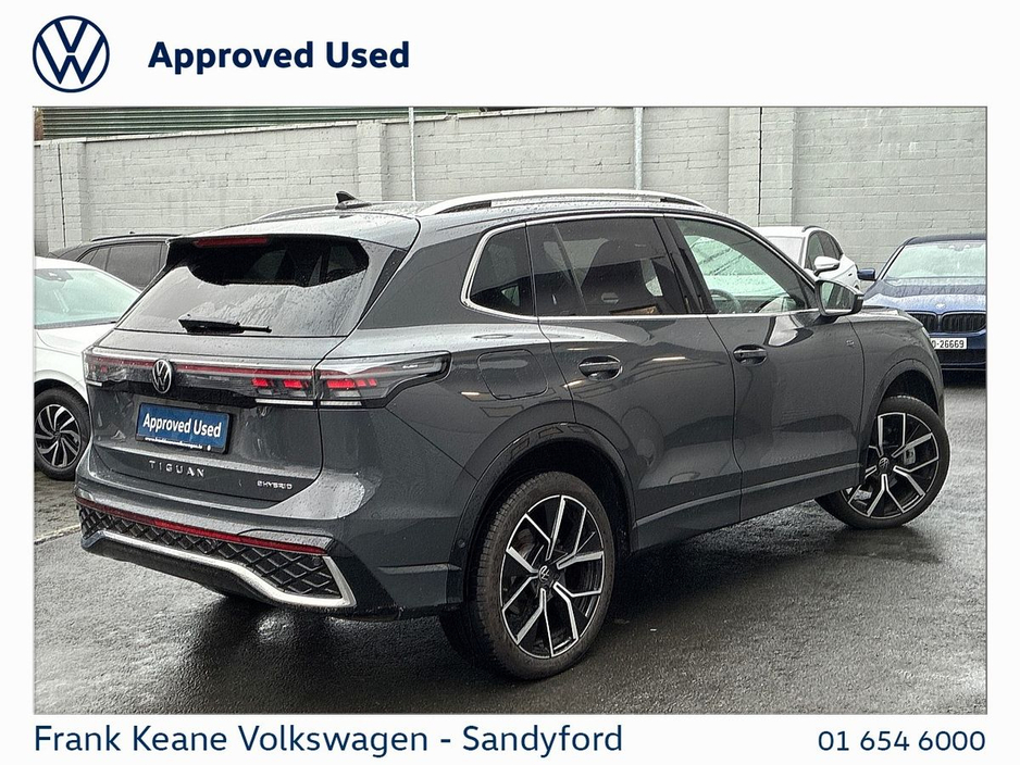 2025 Volkswagen Tiguan Tiguan R-Line Tsi Phev S-A R-Line TSi eHybrid 204 DSG 19.7 kWh Auto 2WD Start/Stop @frank Keane Volkswagen South Dublin €49,995