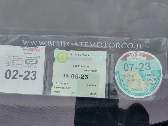 2015 Audi A3  €17,500