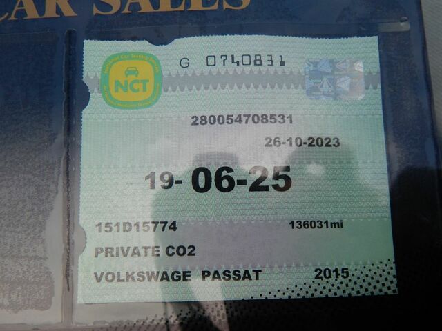 2015 Volkswagen Passat COMFORTLINE 1.6 TDI MANUAL 6SPEED FWD 120HP 4DR €4,900